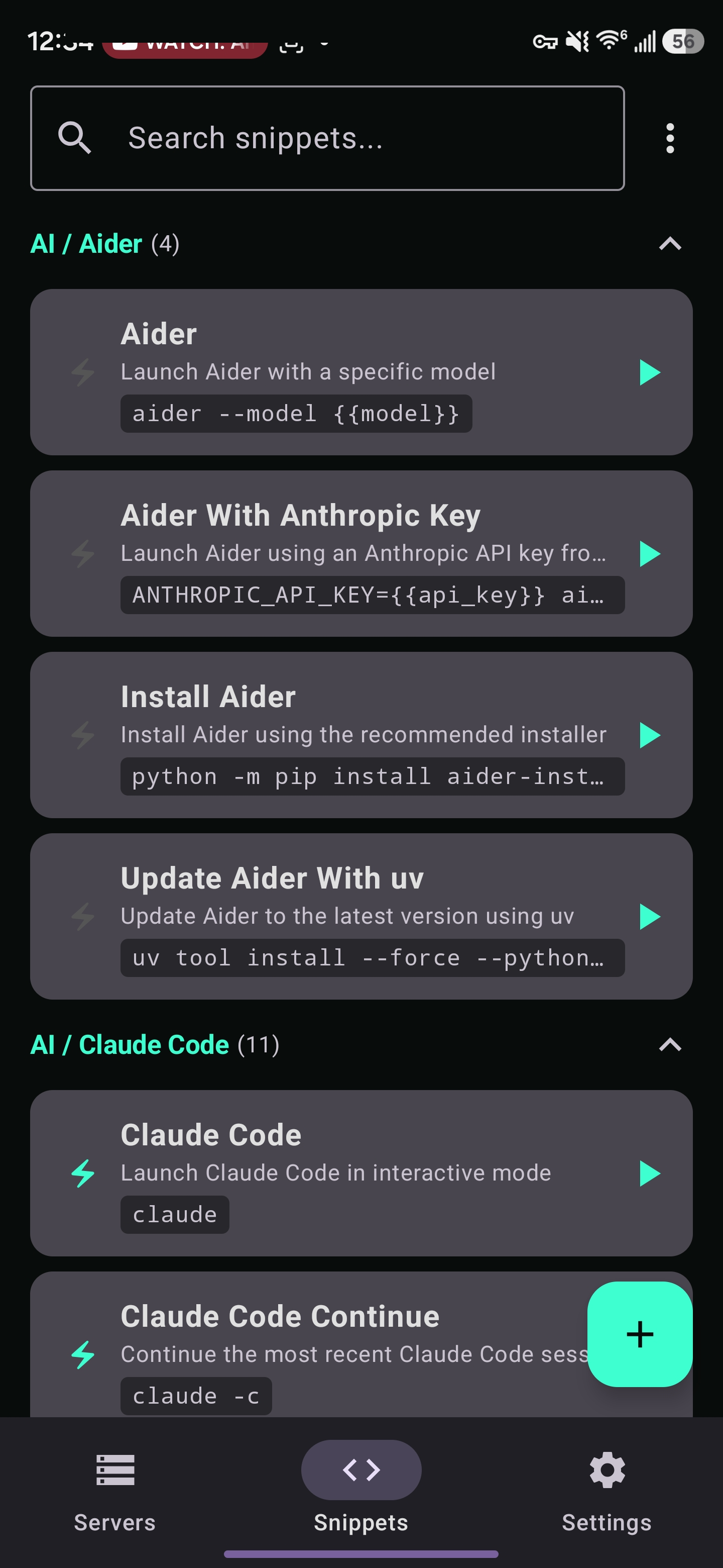 SlipShell command snippet library
